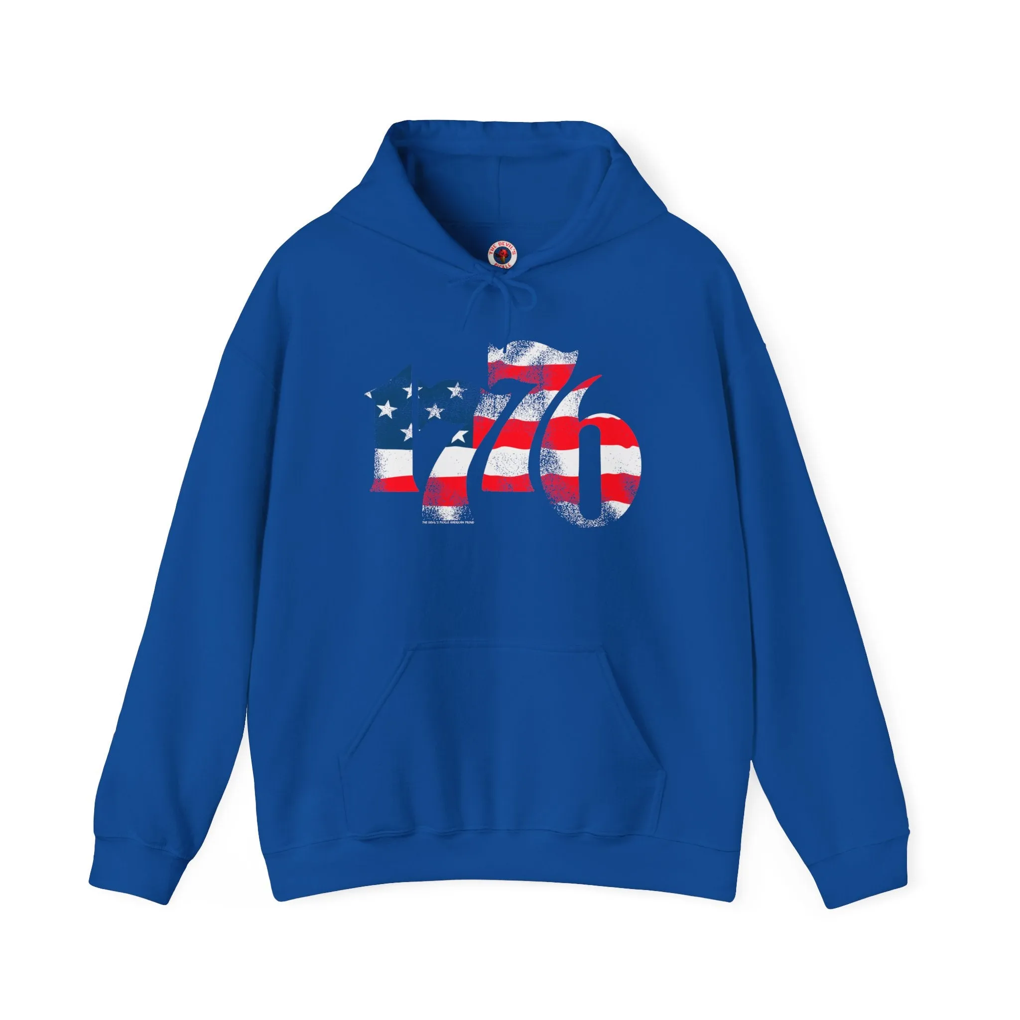 1776 American Flag Hooded Sweatshirt