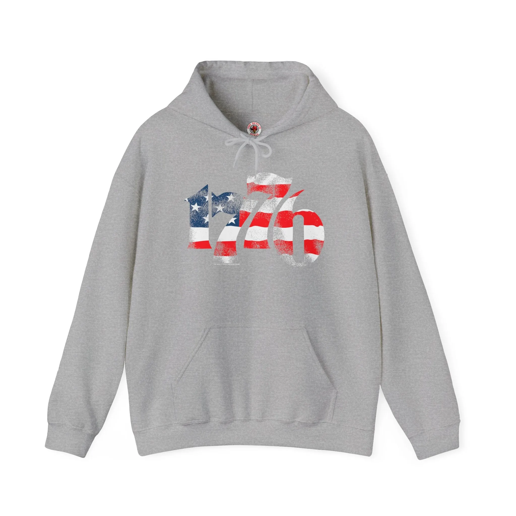 1776 American Flag Hooded Sweatshirt