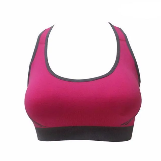 2 Color Contrast Padded Sports Bra