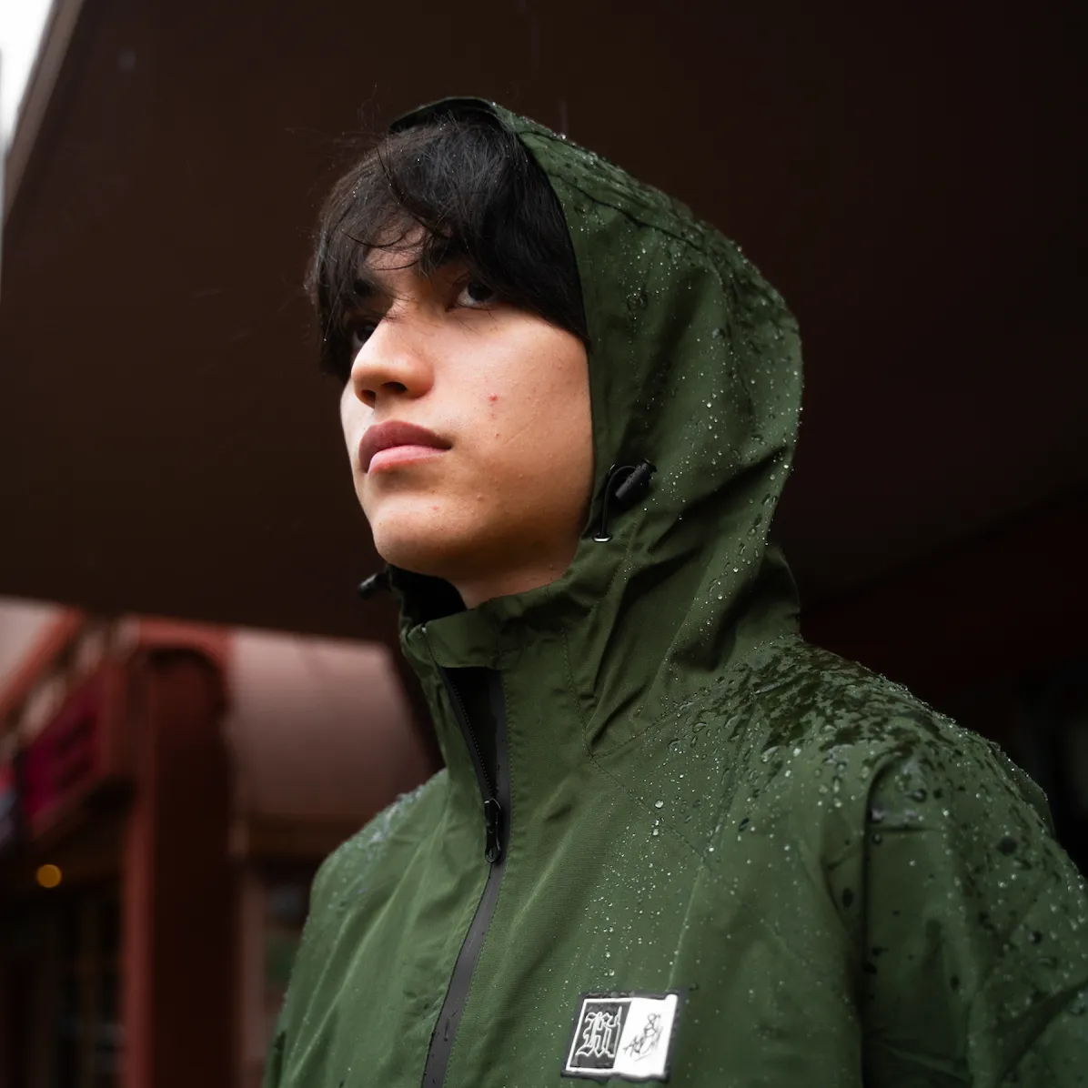 808ALLDAY  Black/Olive Weather Tech Rain Jacket