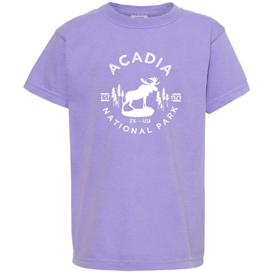 Acadia National Park Youth Comfort Colors T shirt