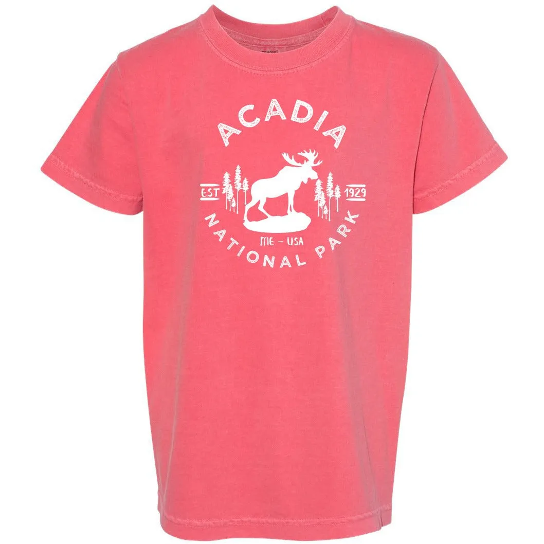 Acadia National Park Youth Comfort Colors T shirt