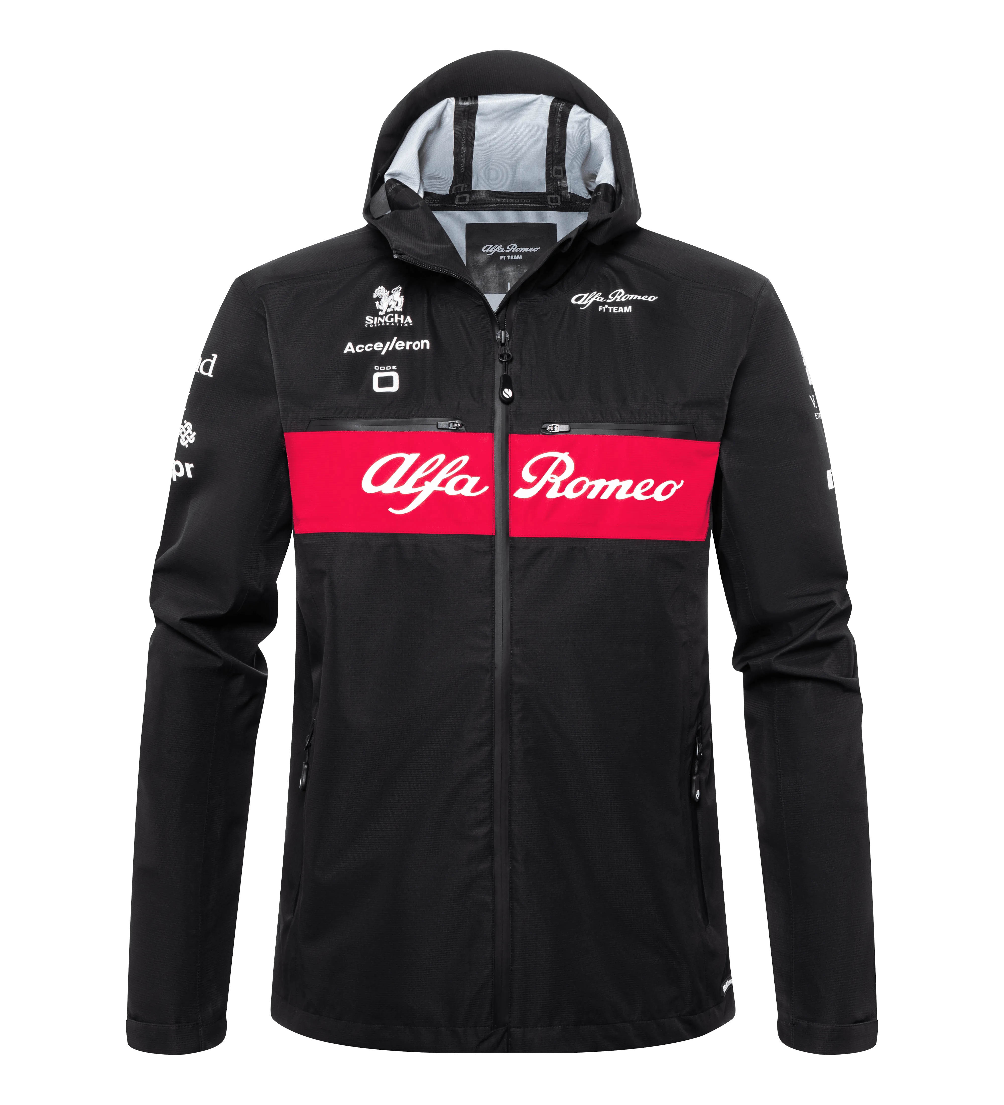 Alfa Romeo Racing F1 2023 Team Rain Jacket - Black