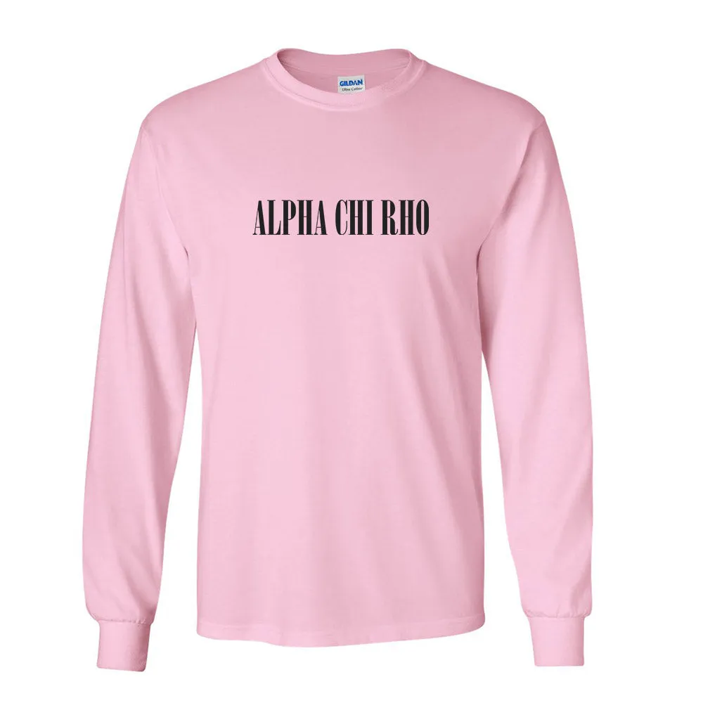 Alpha Chi Rho Basic Long Sleeve T-Shirt