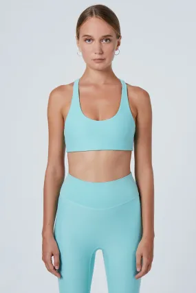 Alva Racerback Sports Bra | Recycled Nylon | Arctic