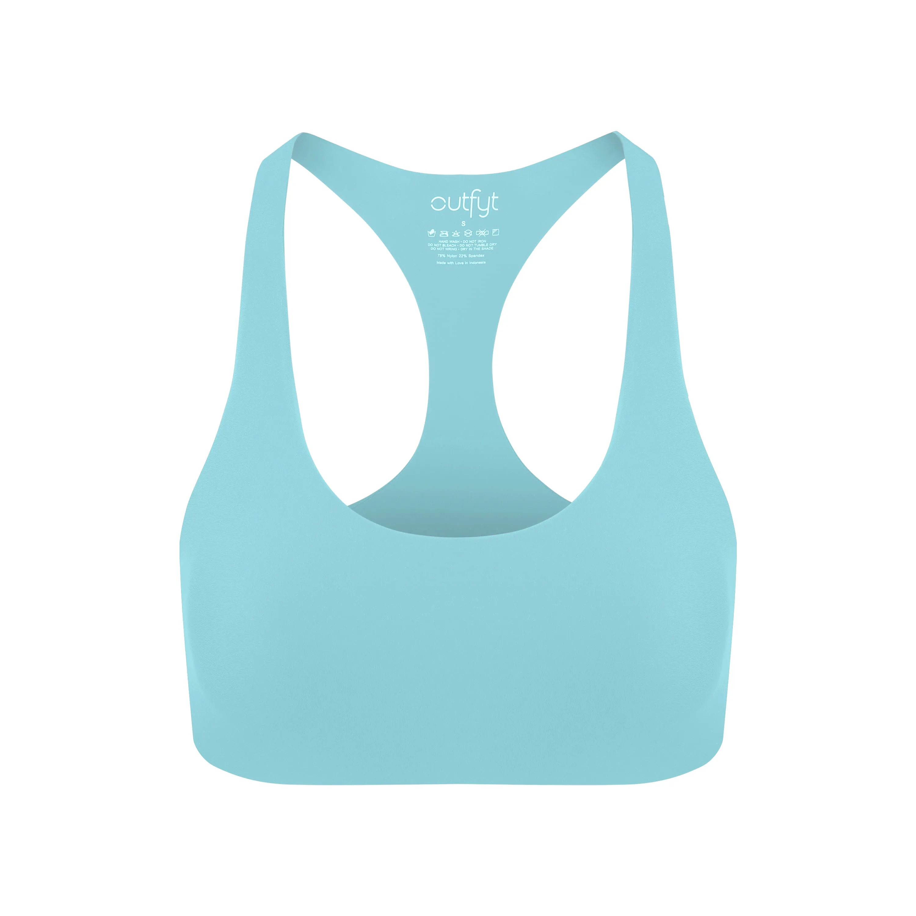 Alva Racerback Sports Bra | Recycled Nylon | Arctic