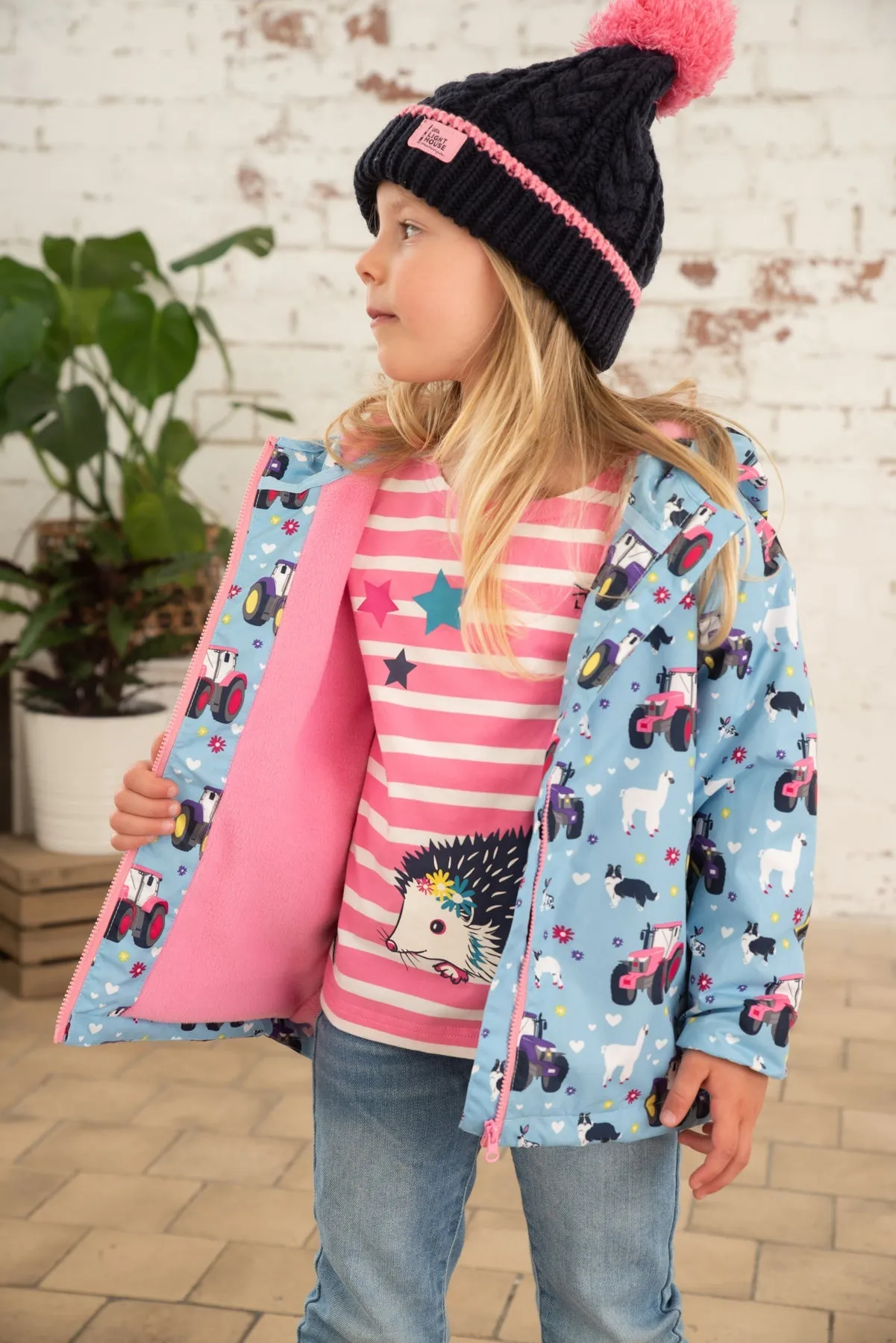 Amelia Coat - Sky Farm Print