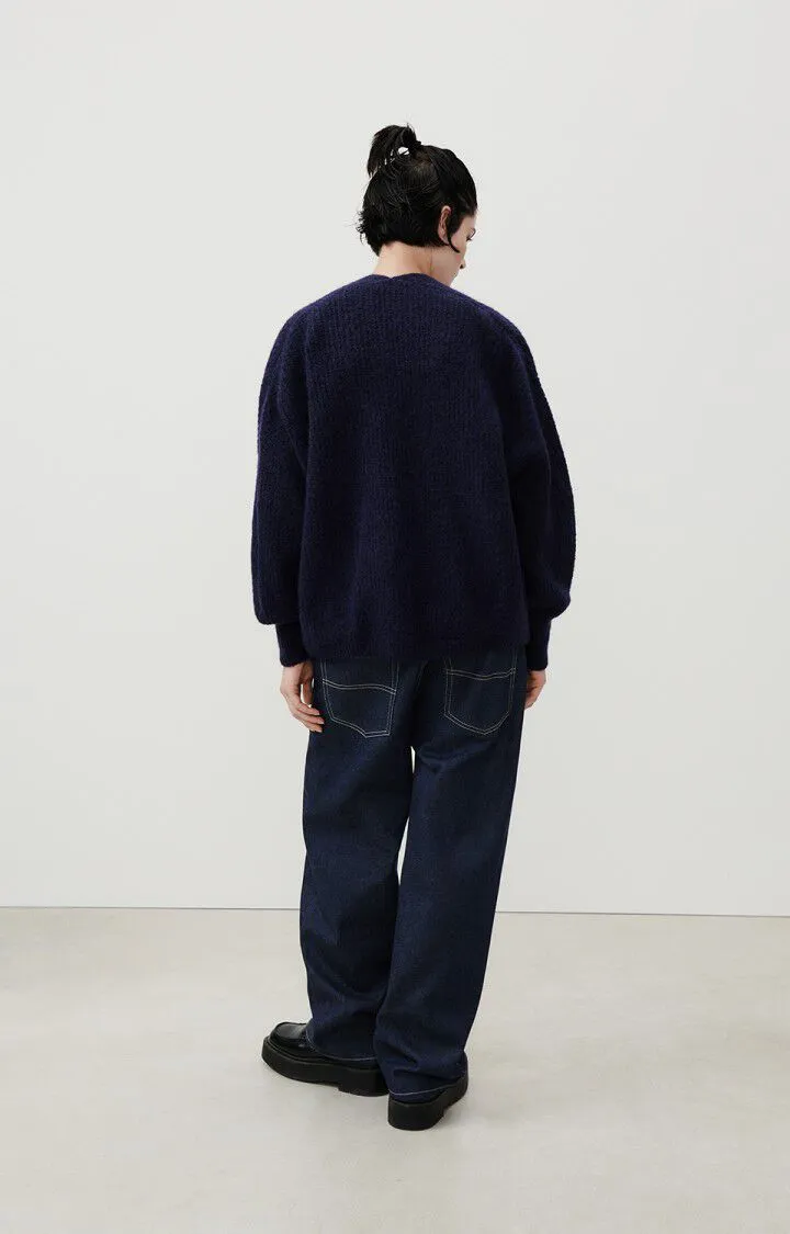 American Vintage East Jumper in Navy Melange