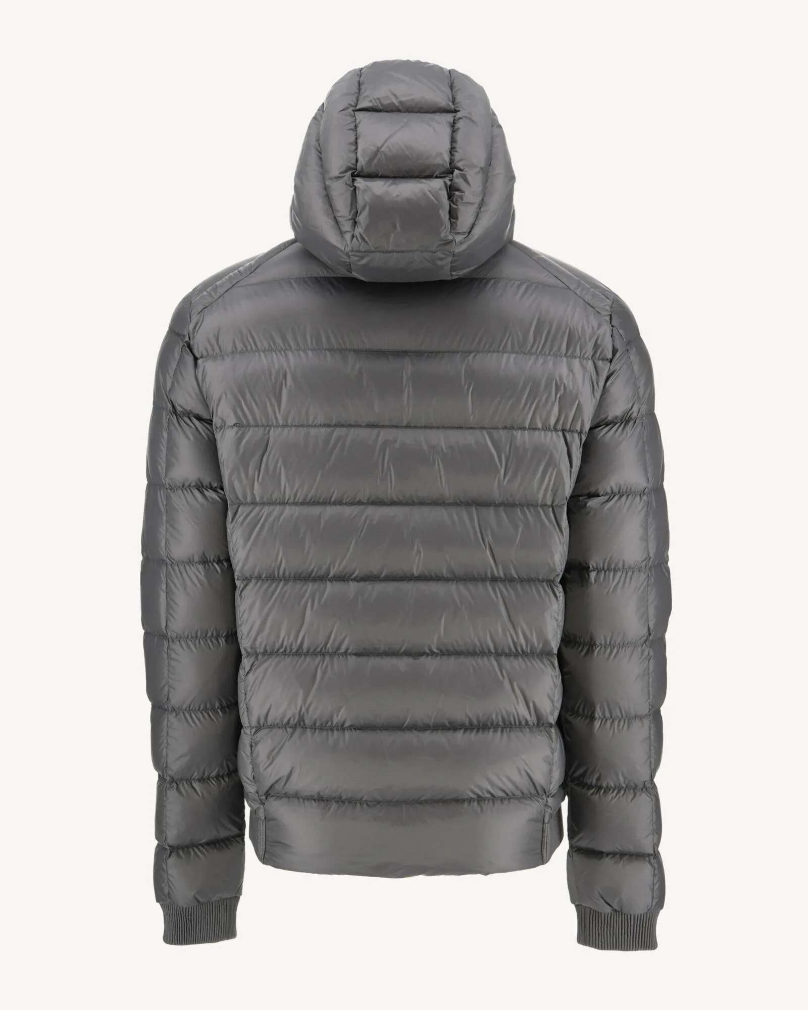 Anthracite hooded down jacket Nat