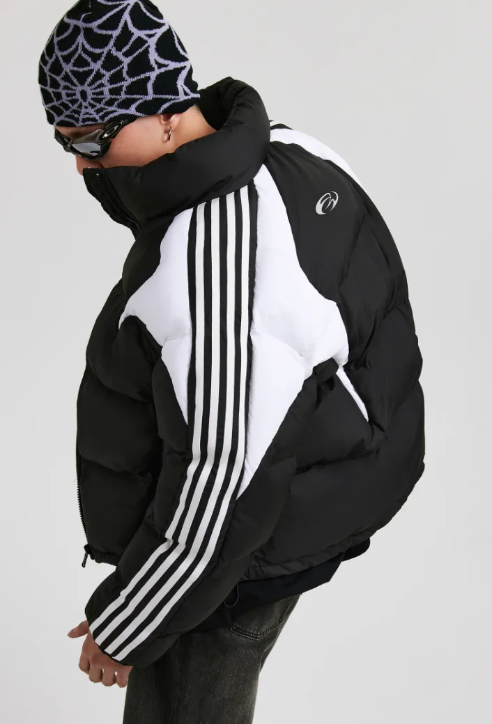 ANTIDOTE Contrast Color Stripe Down Jacket