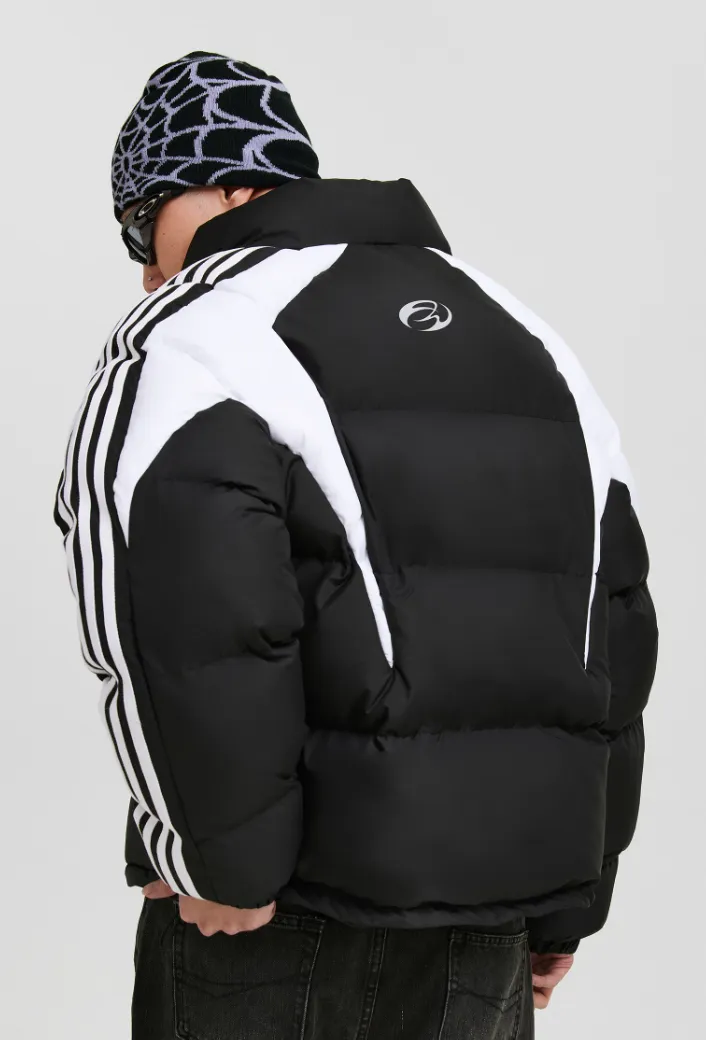 ANTIDOTE Contrast Color Stripe Down Jacket