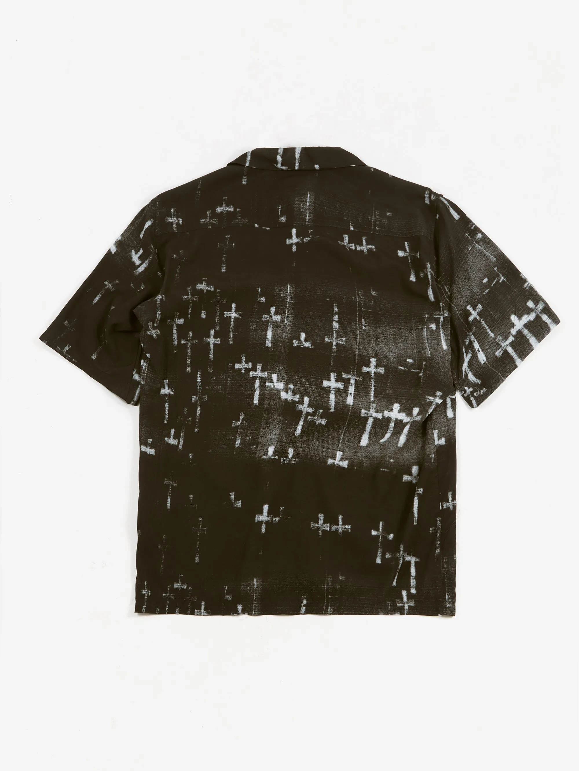 Aries Graveyard Hawaiian Shirt - Black