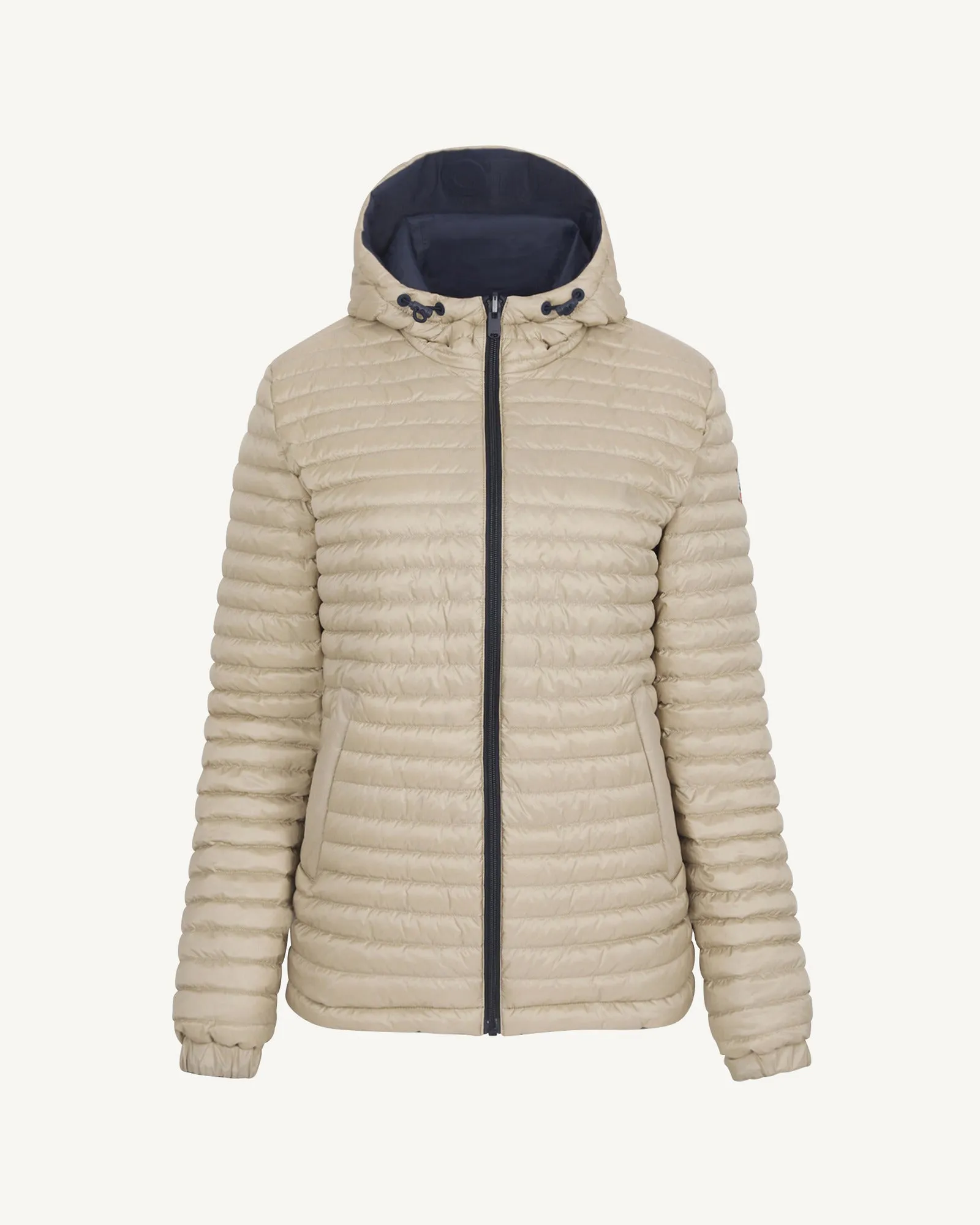 Bangkok 2.0 Ultralight reversible hooded winter jacket Navy/Beige