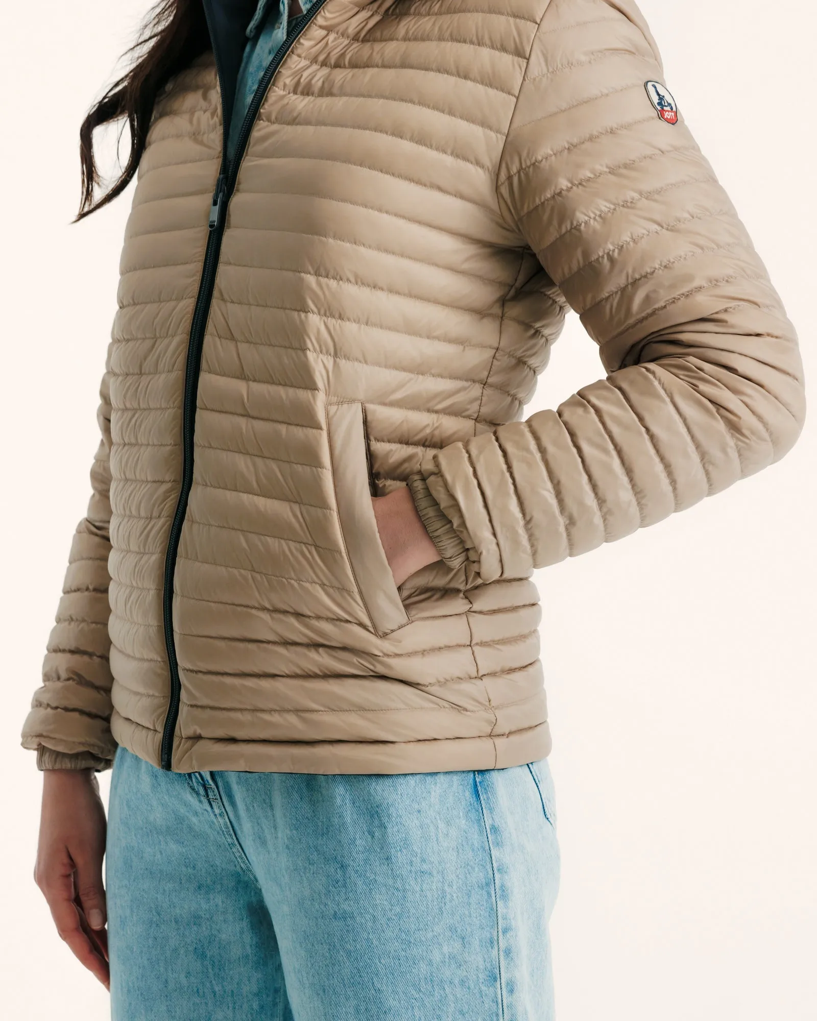 Bangkok 2.0 Ultralight reversible hooded winter jacket Navy/Beige