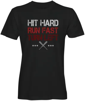 Baseball Inspired Hit Hard Run Fast T-shirts