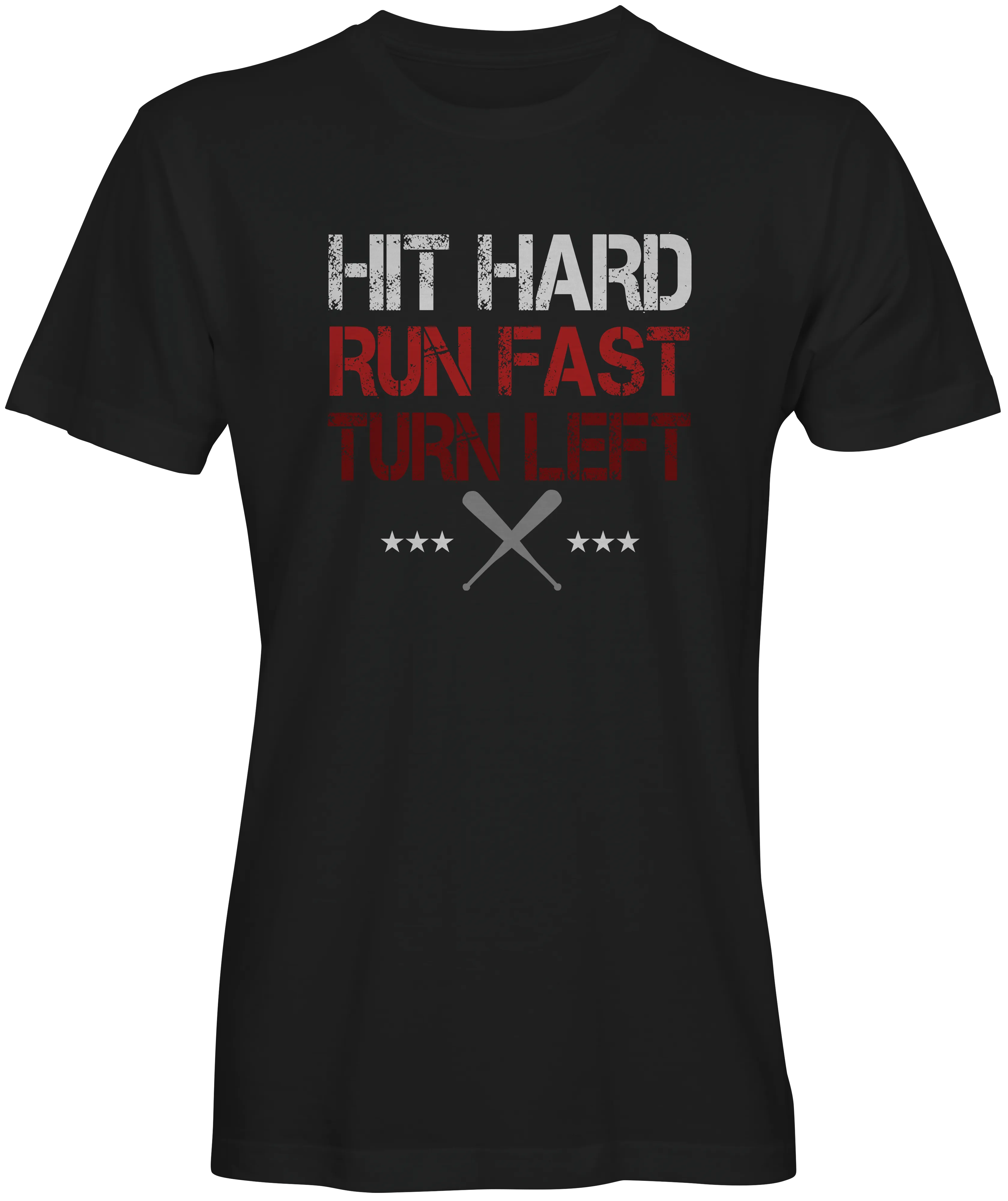 Baseball Inspired Hit Hard Run Fast T-shirts