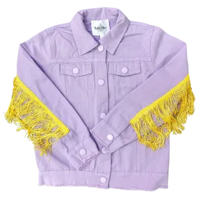 Belle Cher Fringe Jacket - Mardi Gras