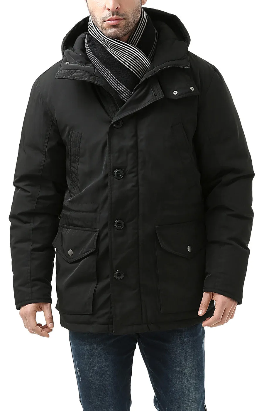 BGSD Men's "Tommy" Hooded Waterproof Down Parka Coat