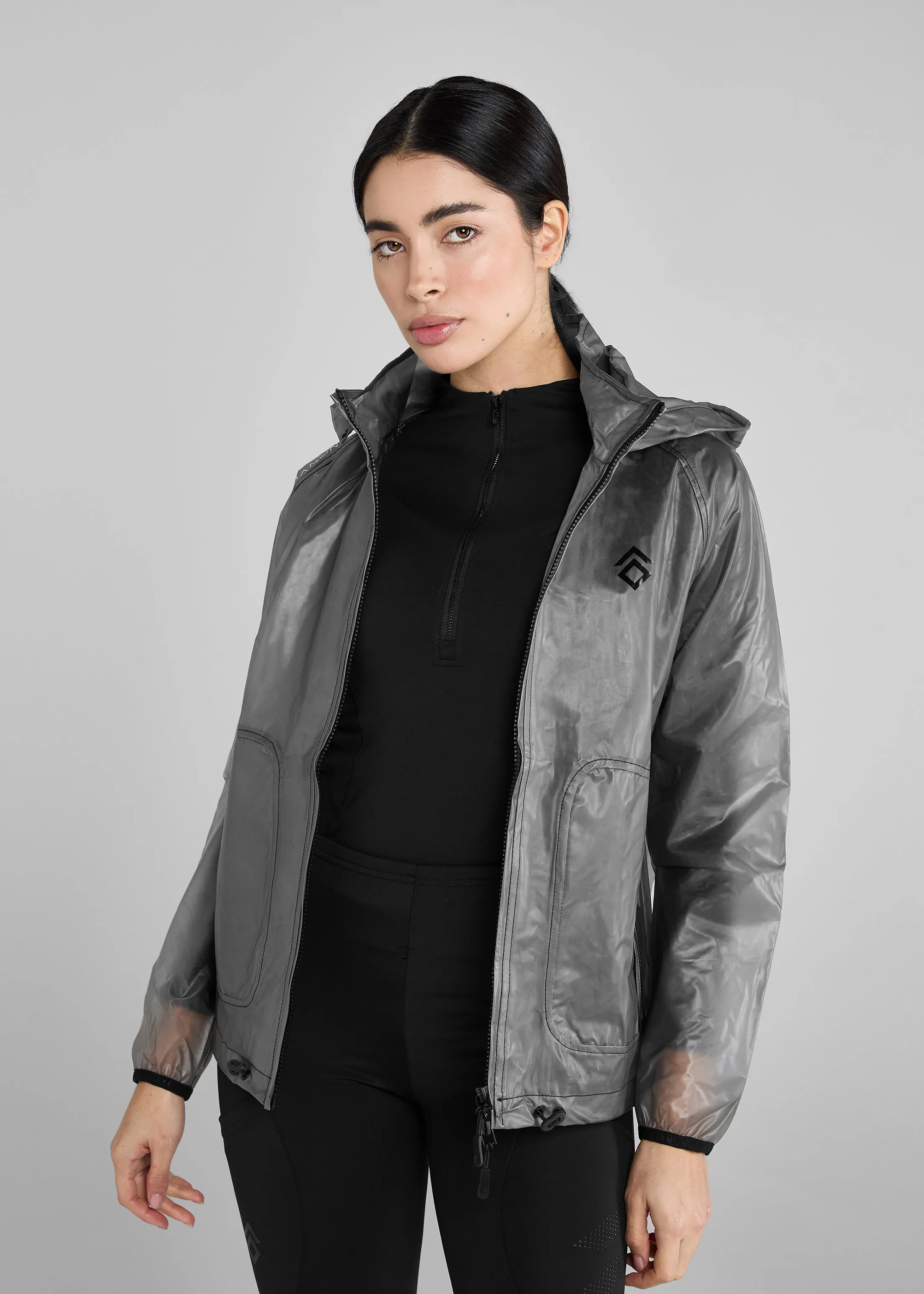 Black Clear Rain Jacket