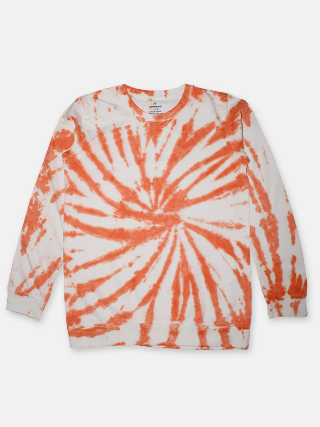 Boys Tie and Dye Round Neck Full Sleeve Tee Shirt