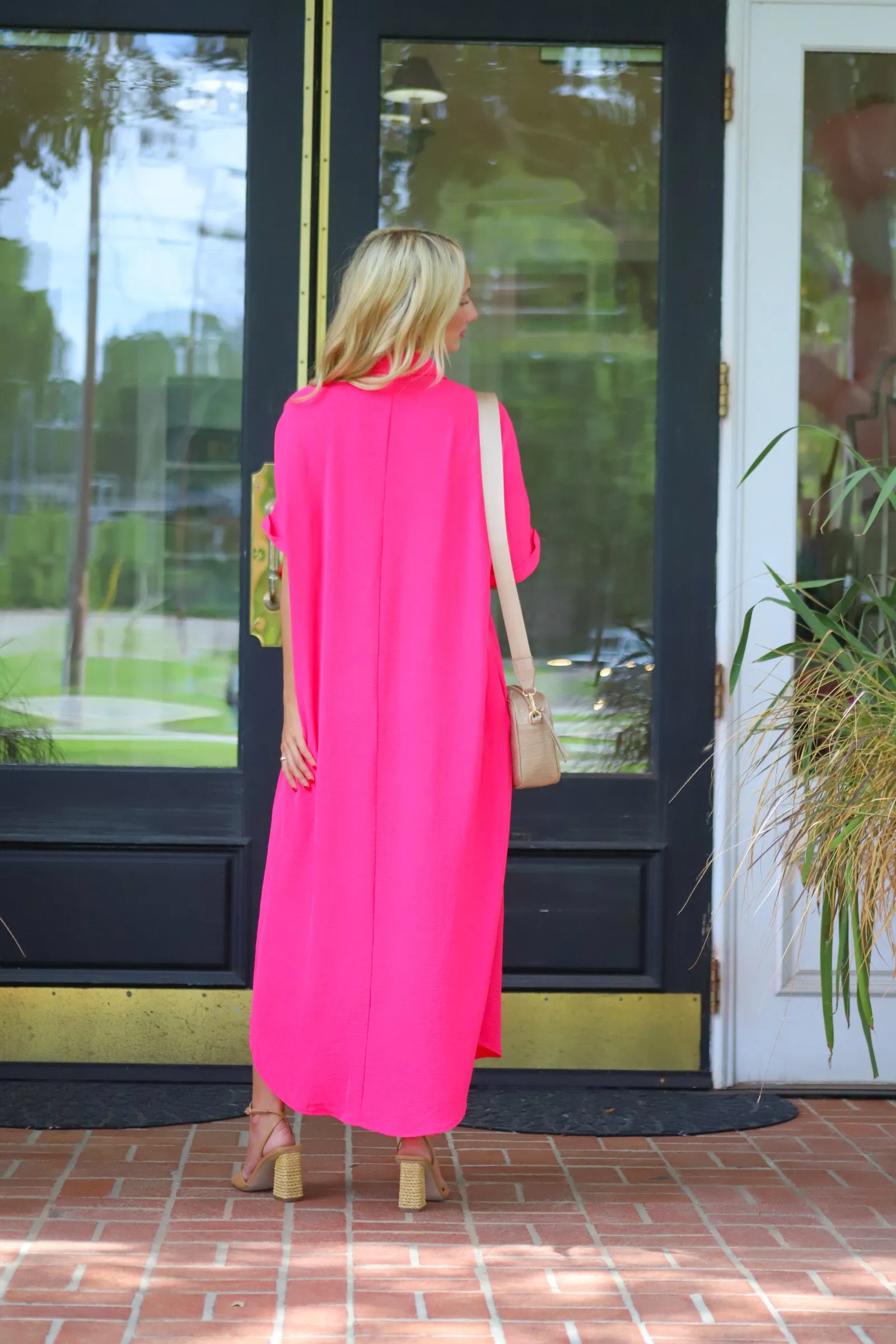 Button Me Up Maxi Dress