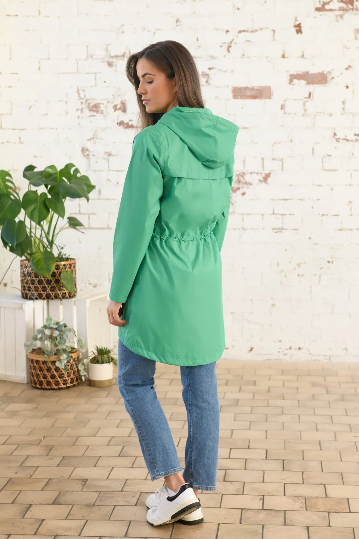 Cara Rain Parka - Seagrass