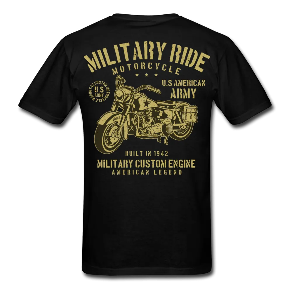 Classic Army Motorcycle T-Shirt