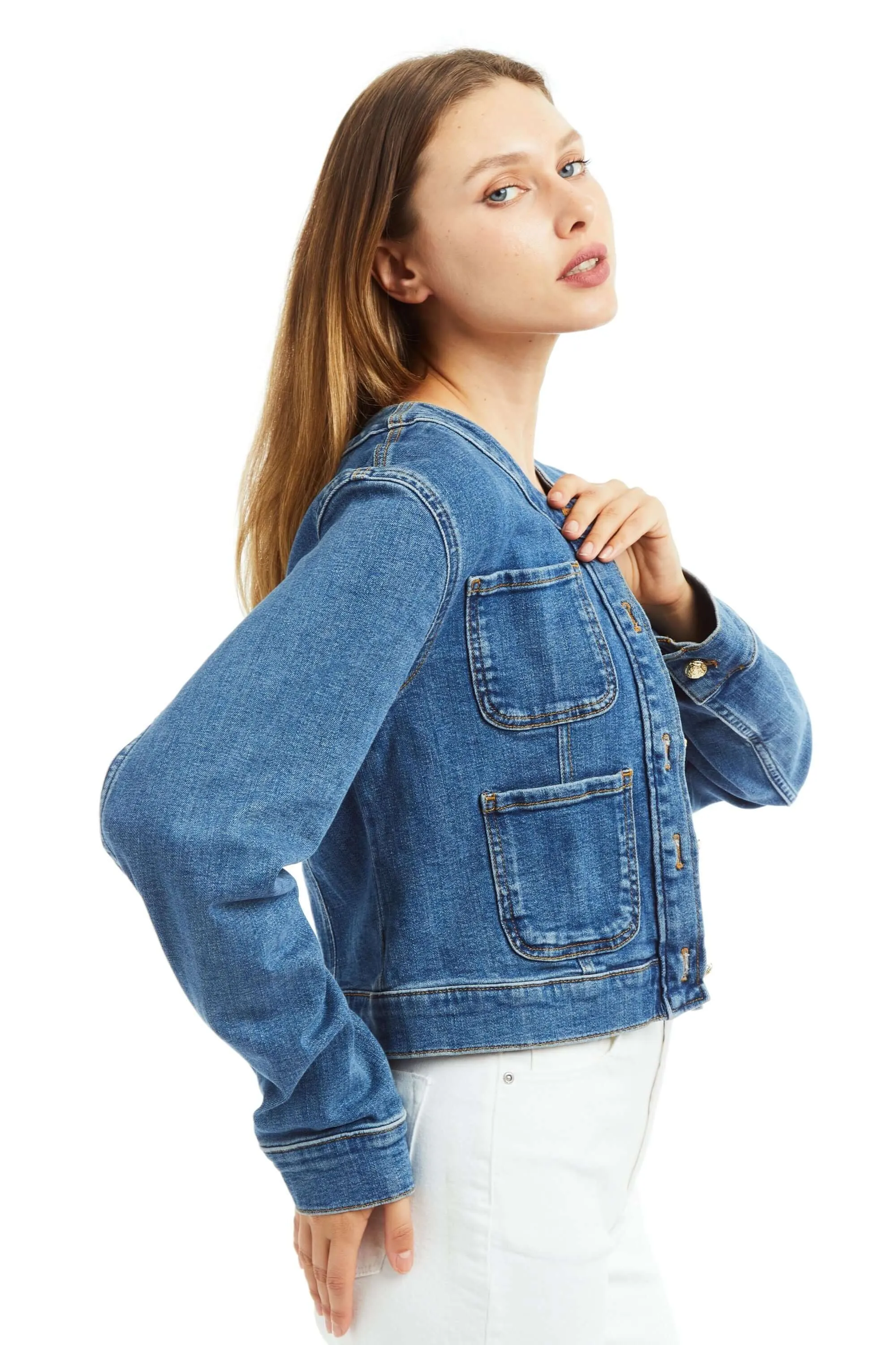 Coco Patch Denim Jacket