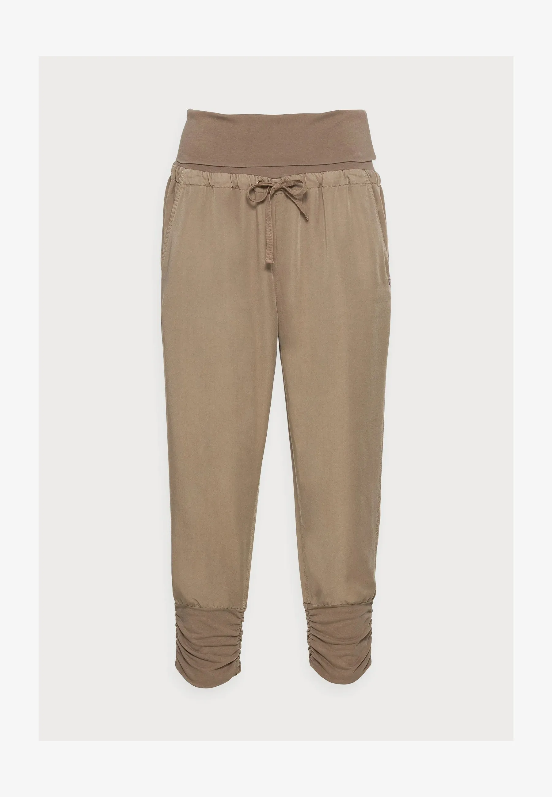 Cream Line Pants - Timber Wolf