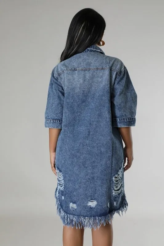 Denim Shirt Dress