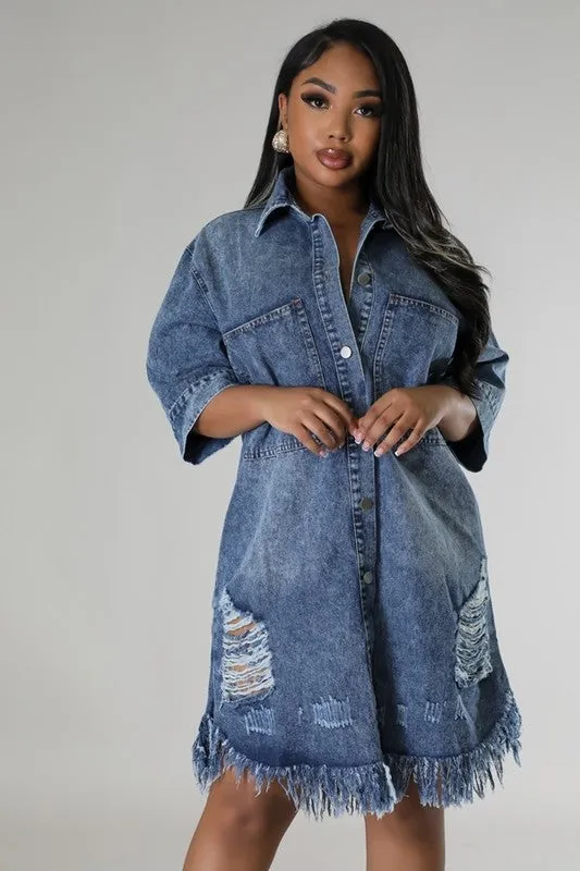 Denim Shirt Dress