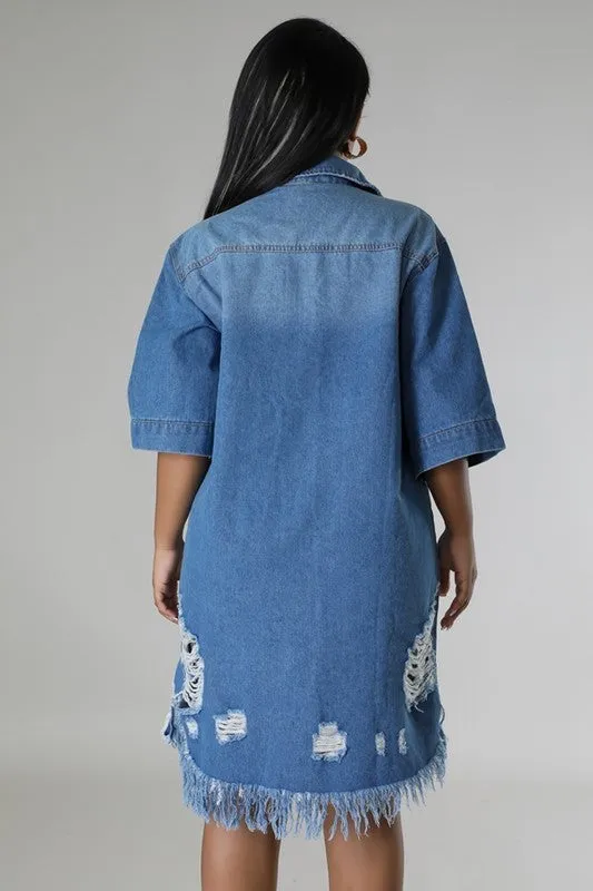 Denim Shirt Dress