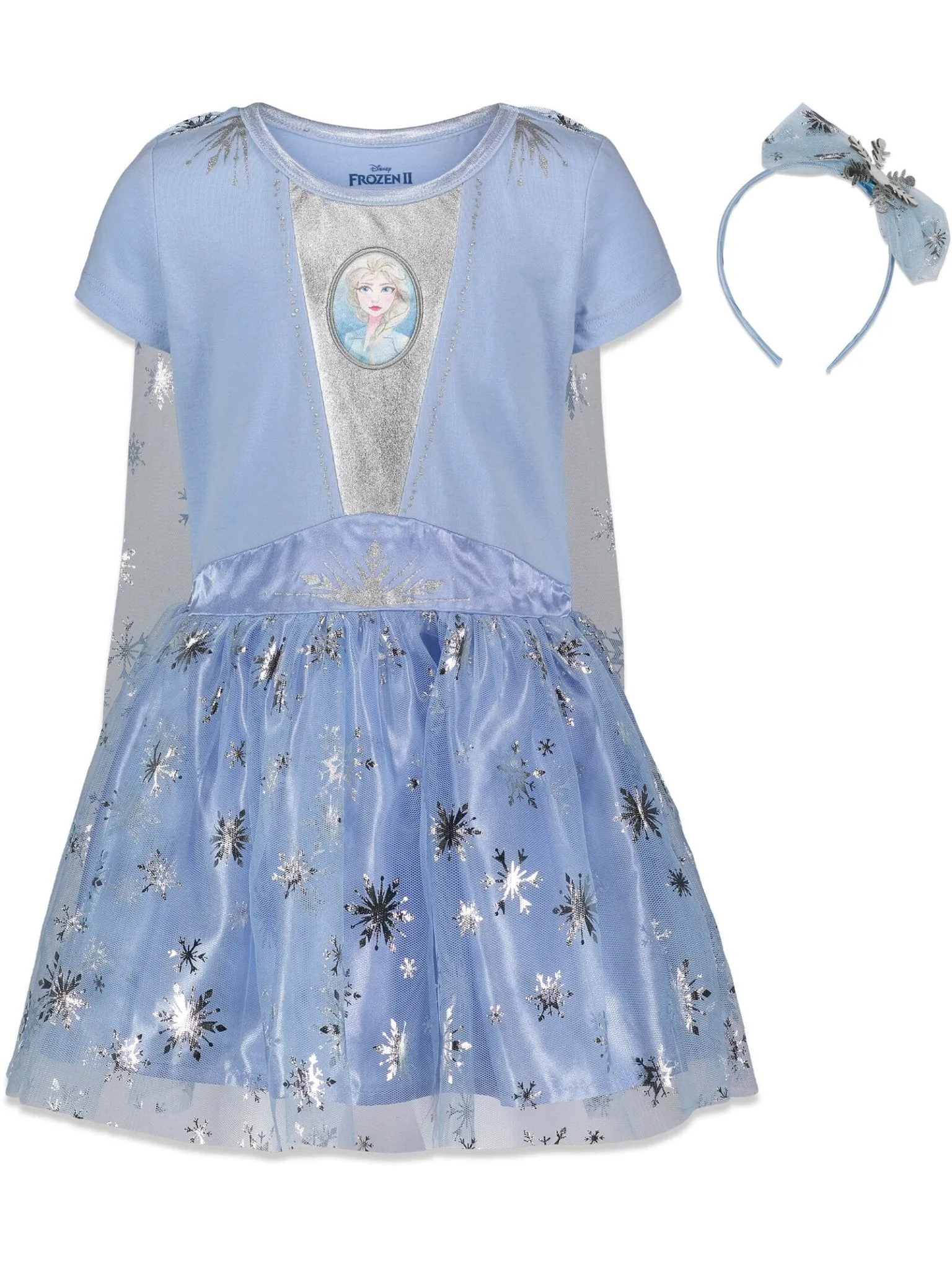 Disney Frozen Queen Elsa Gown and Headband