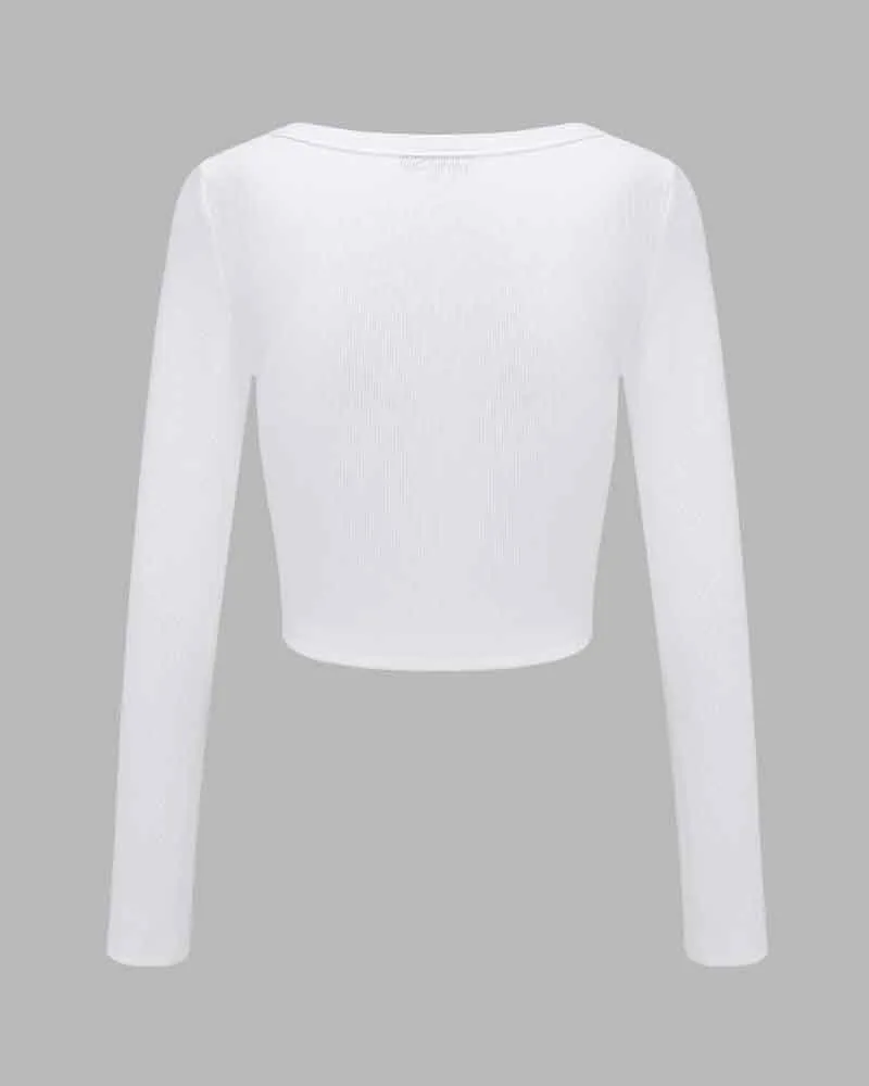 Esshall Scoop Neck Cropped Top