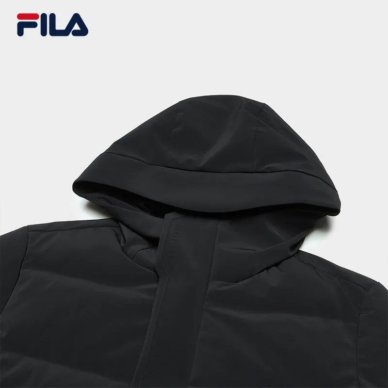 FILA CORE NORDIC POLAR LIGHT & ICEBREAKER CRUISE WHITE LINE BLUE Men Down Jacket in Black