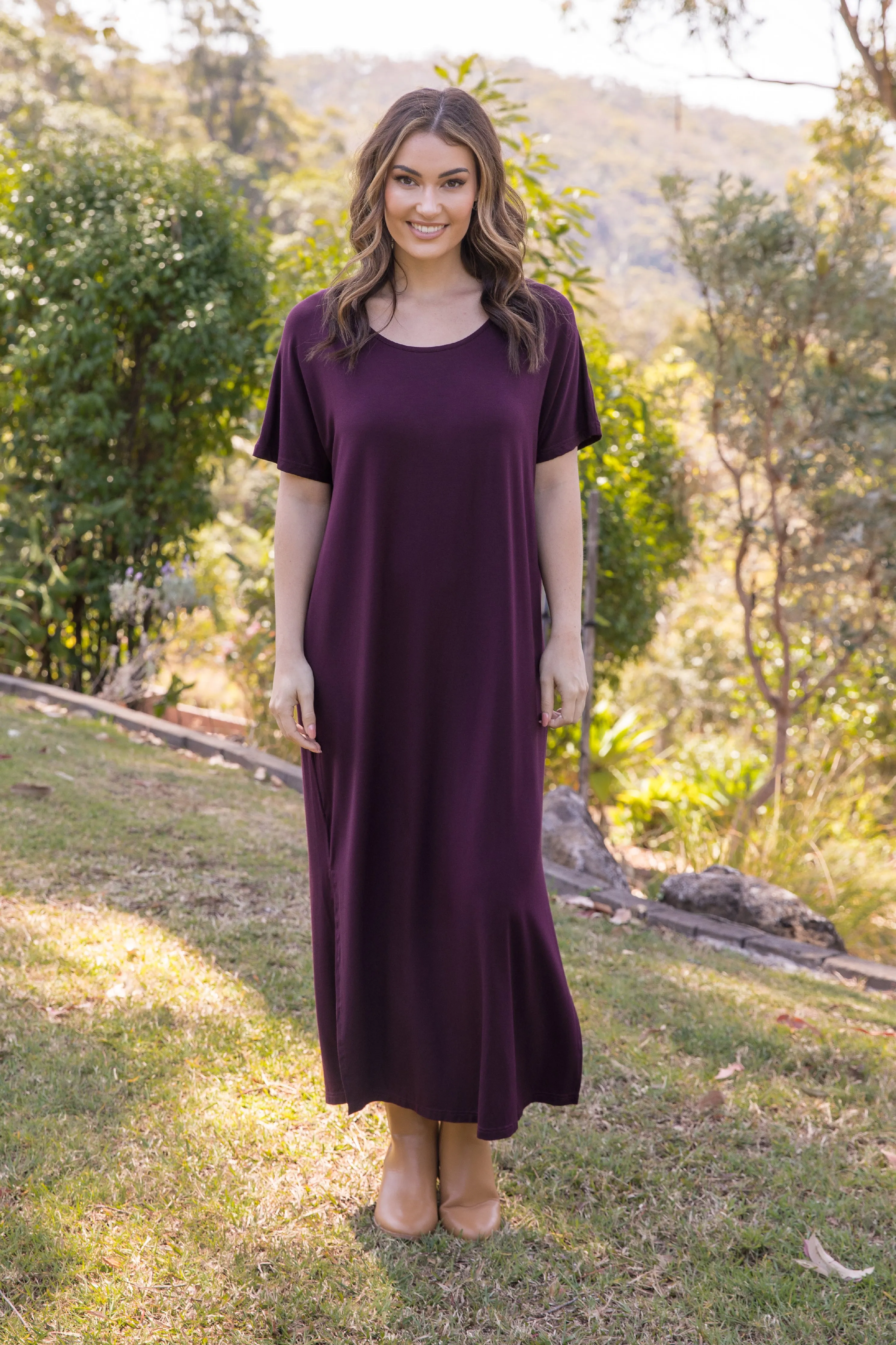 FINAL SALE Destiny Dress in Berry