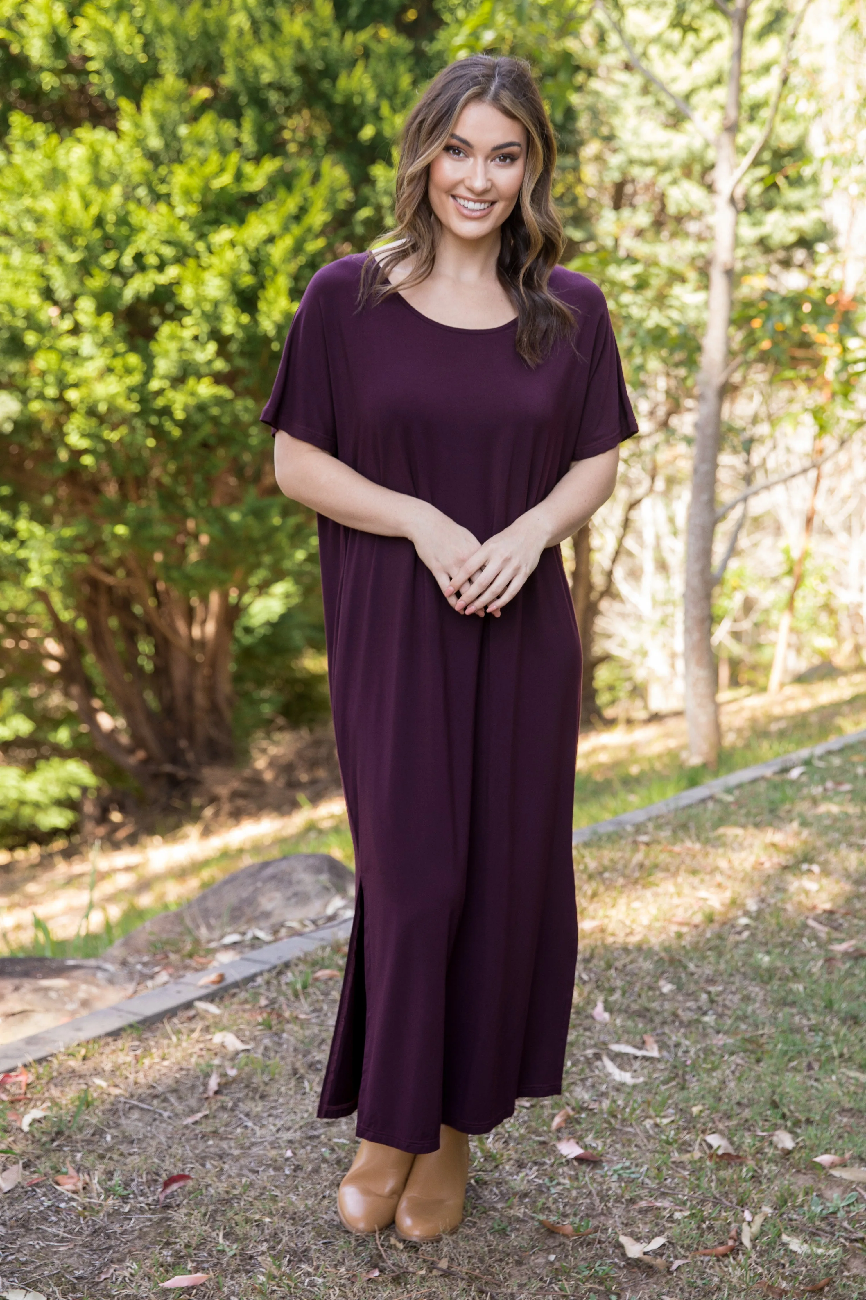 FINAL SALE Destiny Dress in Berry