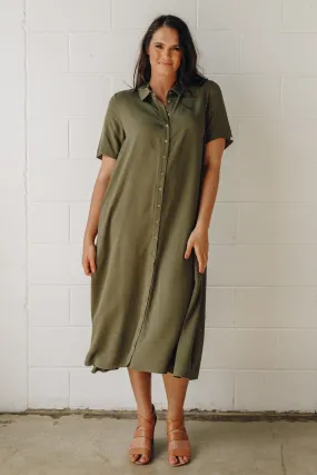 FINAL SALE Everyday Maxi Dress in Khaki