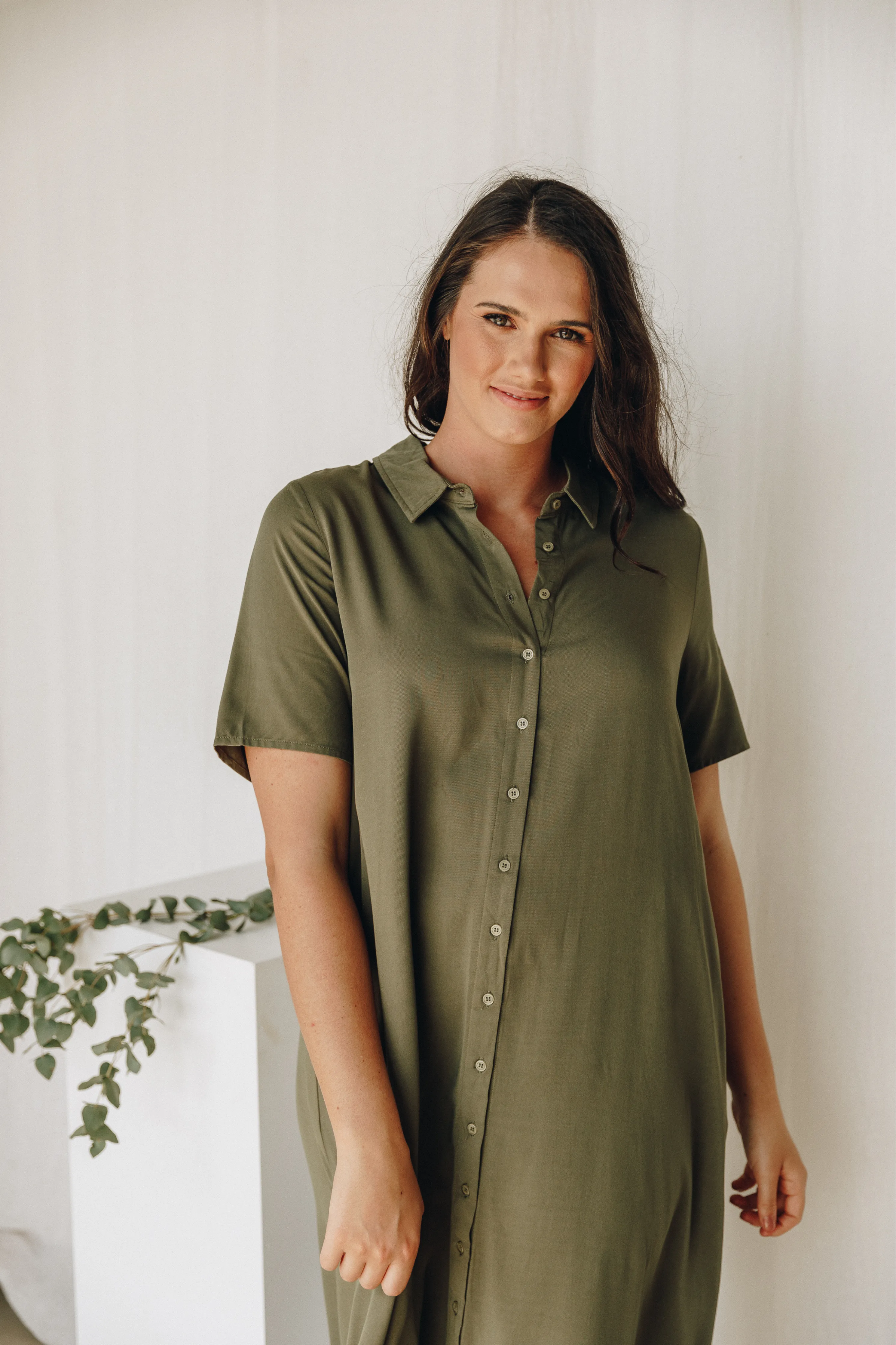 FINAL SALE Everyday Maxi Dress in Khaki