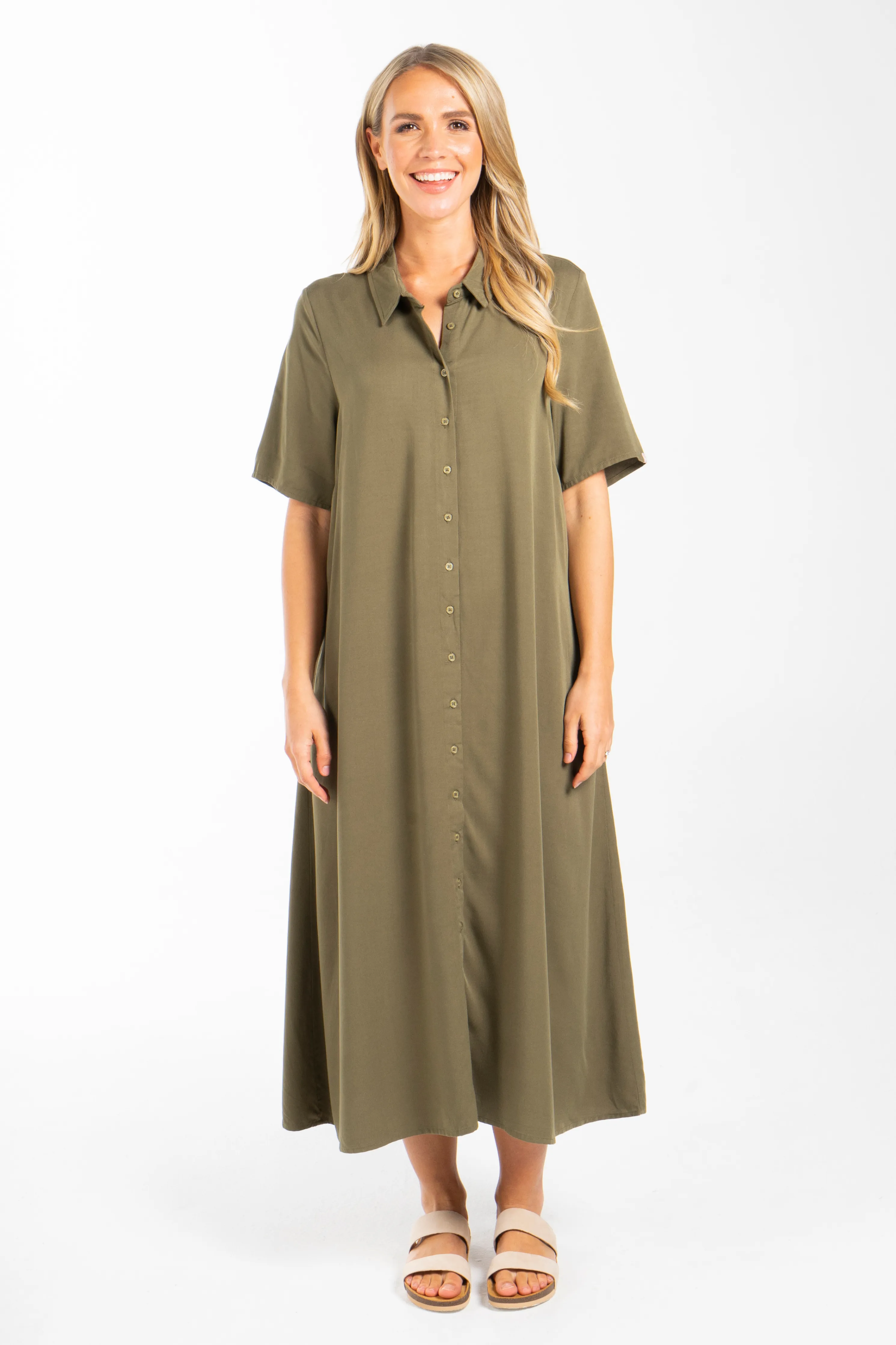 FINAL SALE Everyday Maxi Dress in Khaki