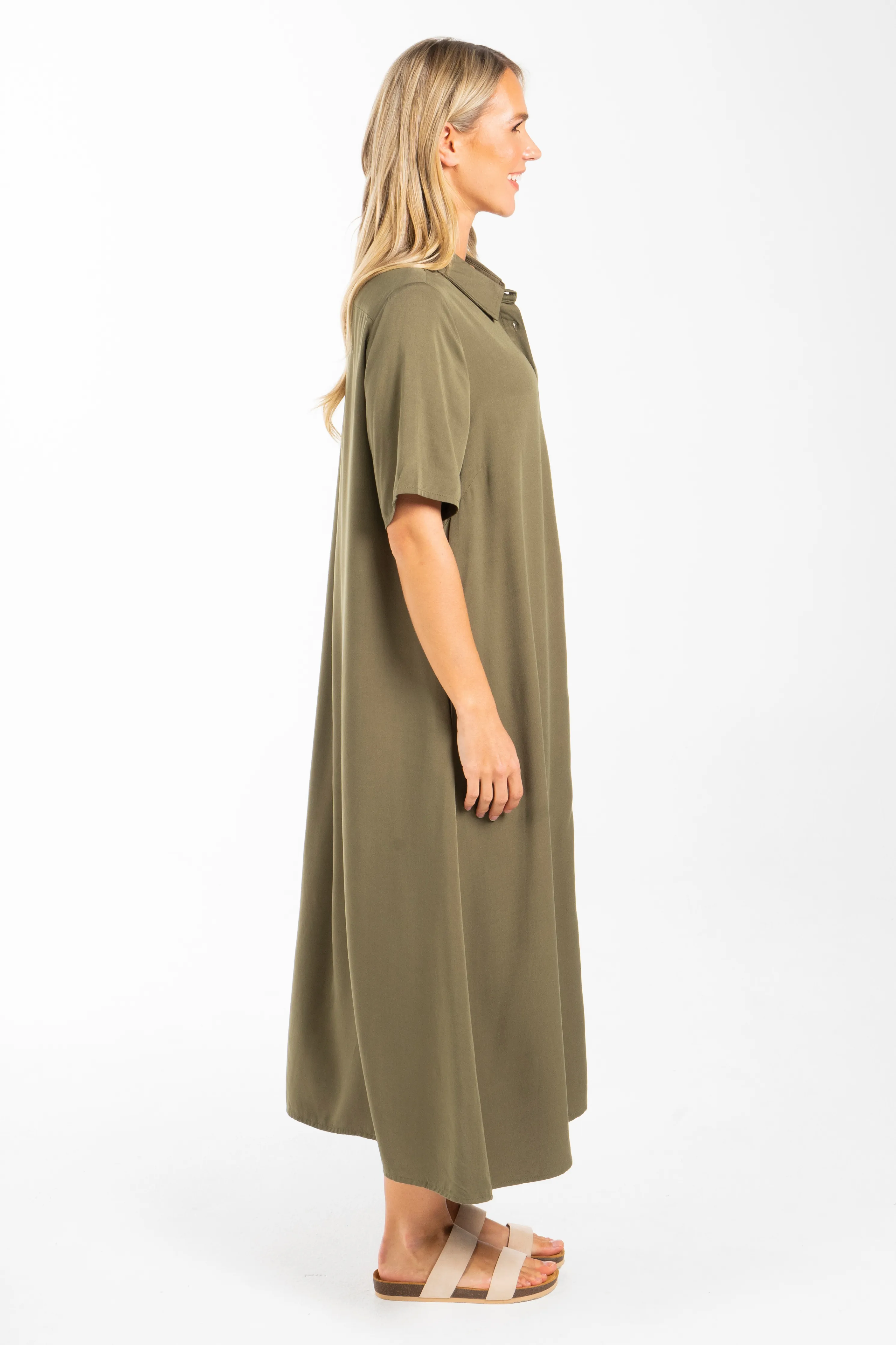 FINAL SALE Everyday Maxi Dress in Khaki