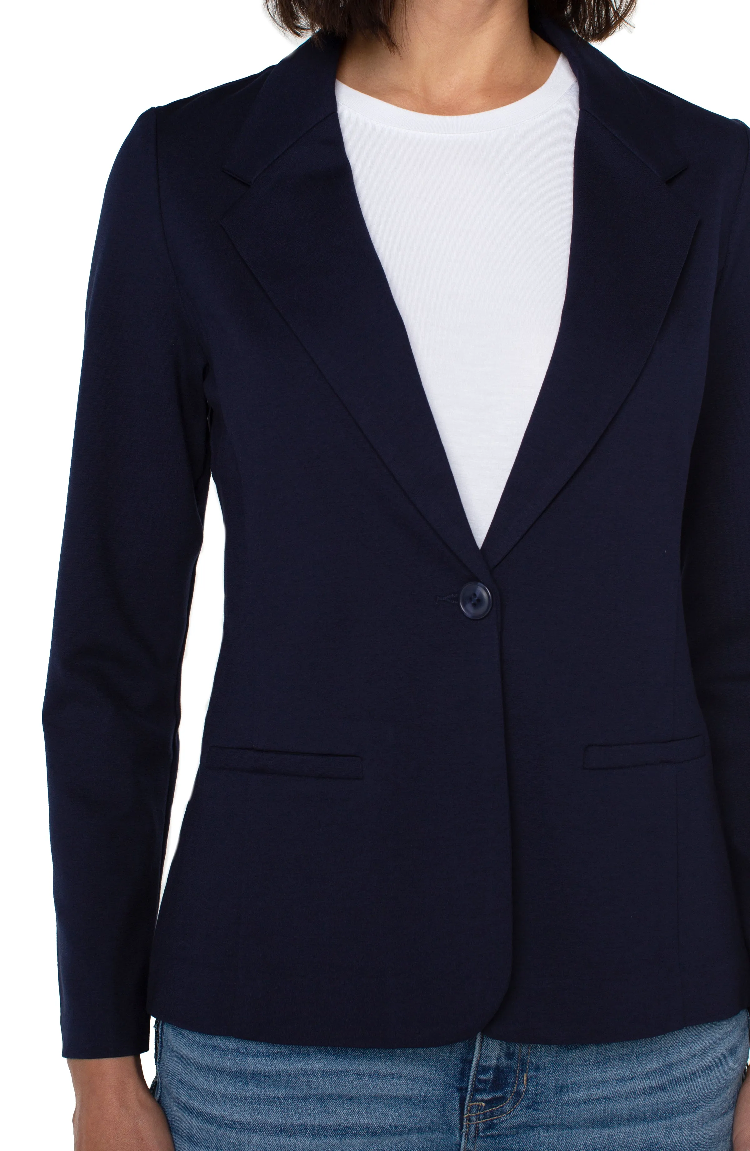 FITTED BLAZER SUPER STRETCH PONTE