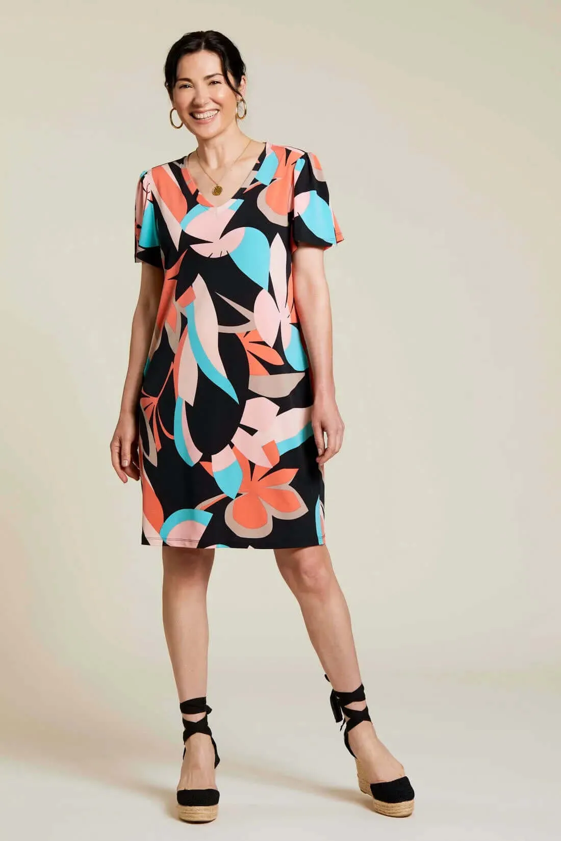 Flutter Sleeve Dress