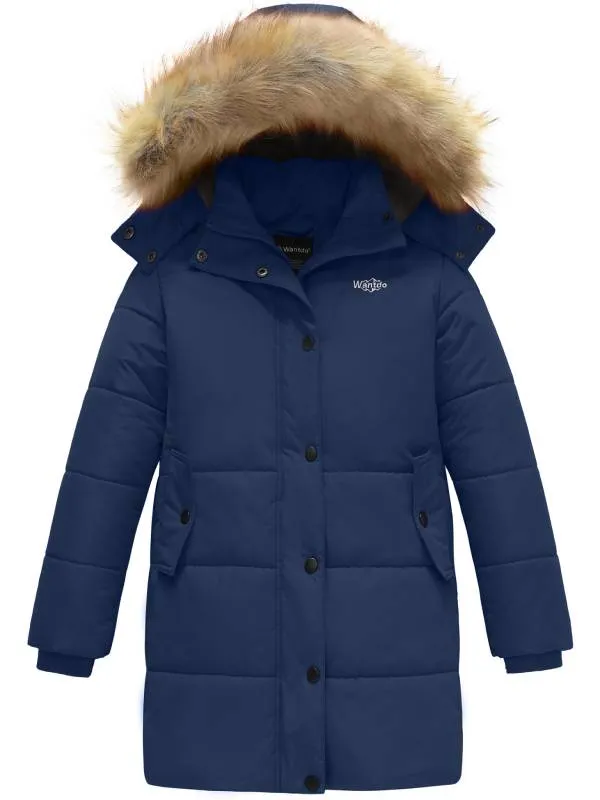 Girls Winter Coat Long Winter Jacket