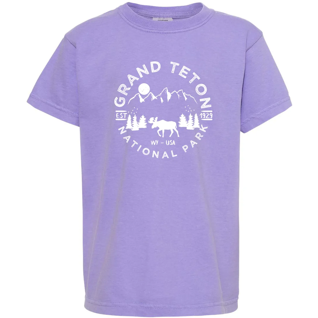 Grand Teton National Park Youth Comfort Colors T shirt