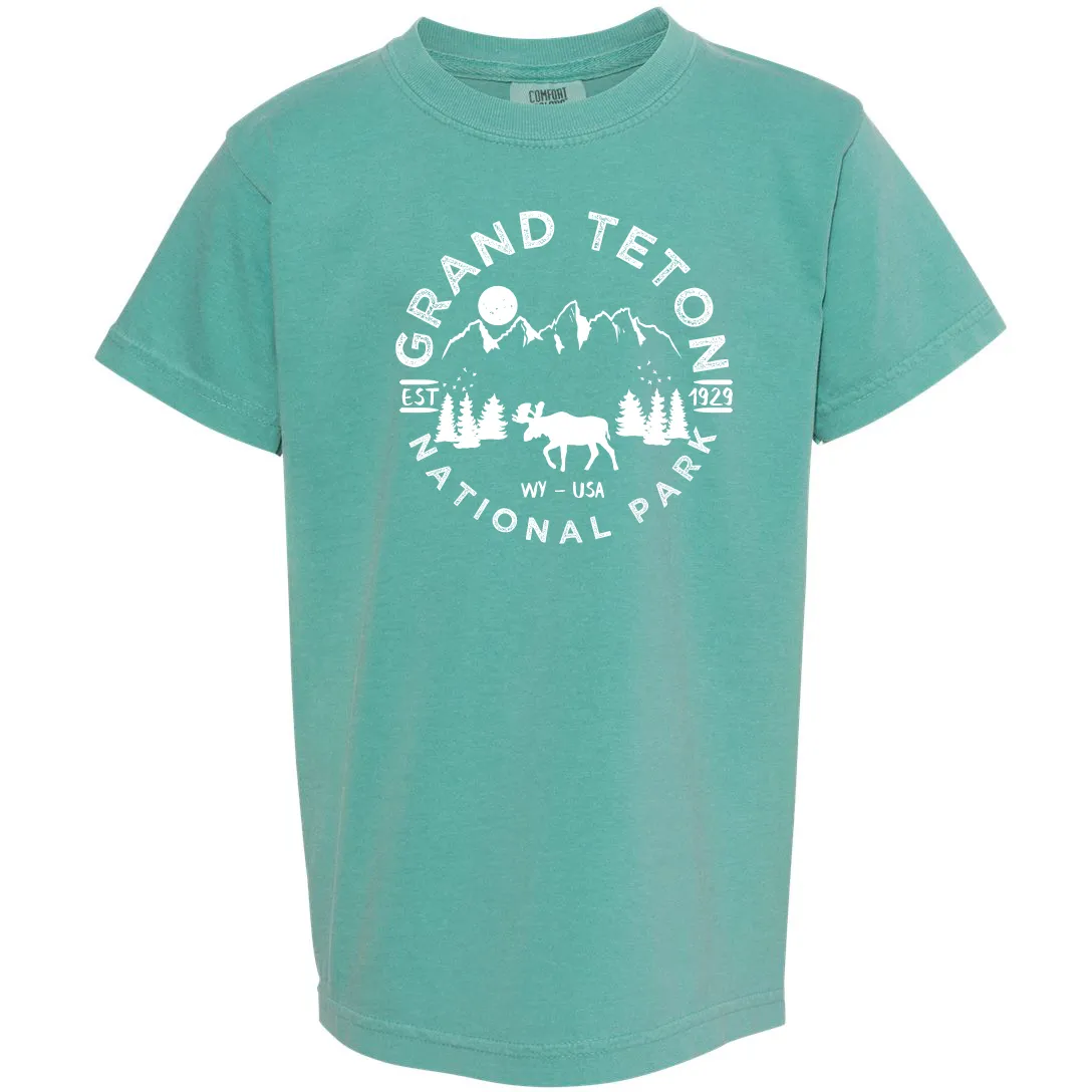 Grand Teton National Park Youth Comfort Colors T shirt