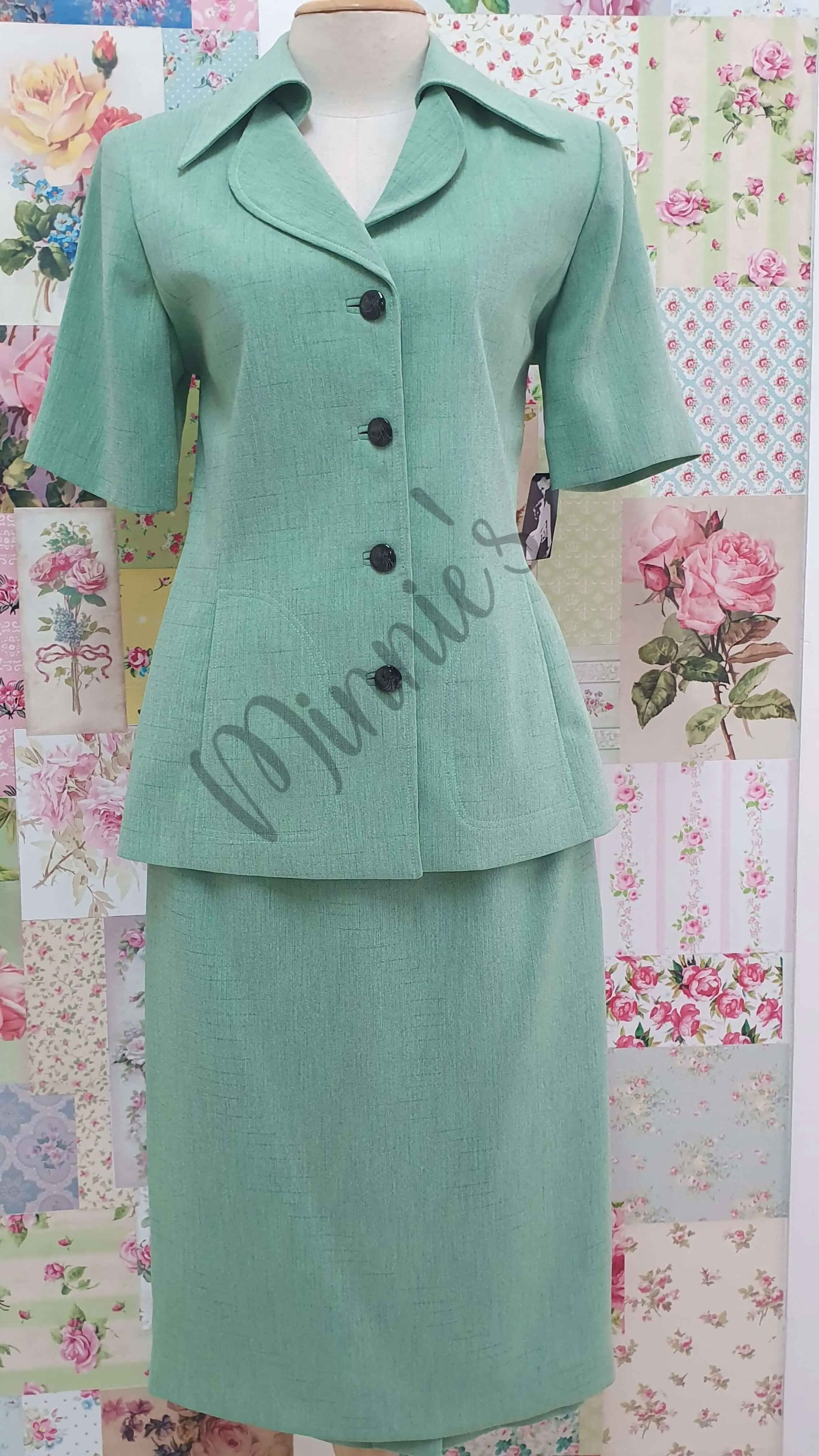 Green 2-Piece Skirt Set BK0425