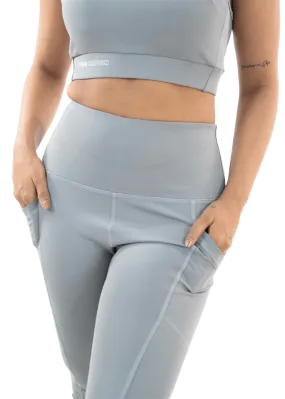 Grey High Waist Capri Pant