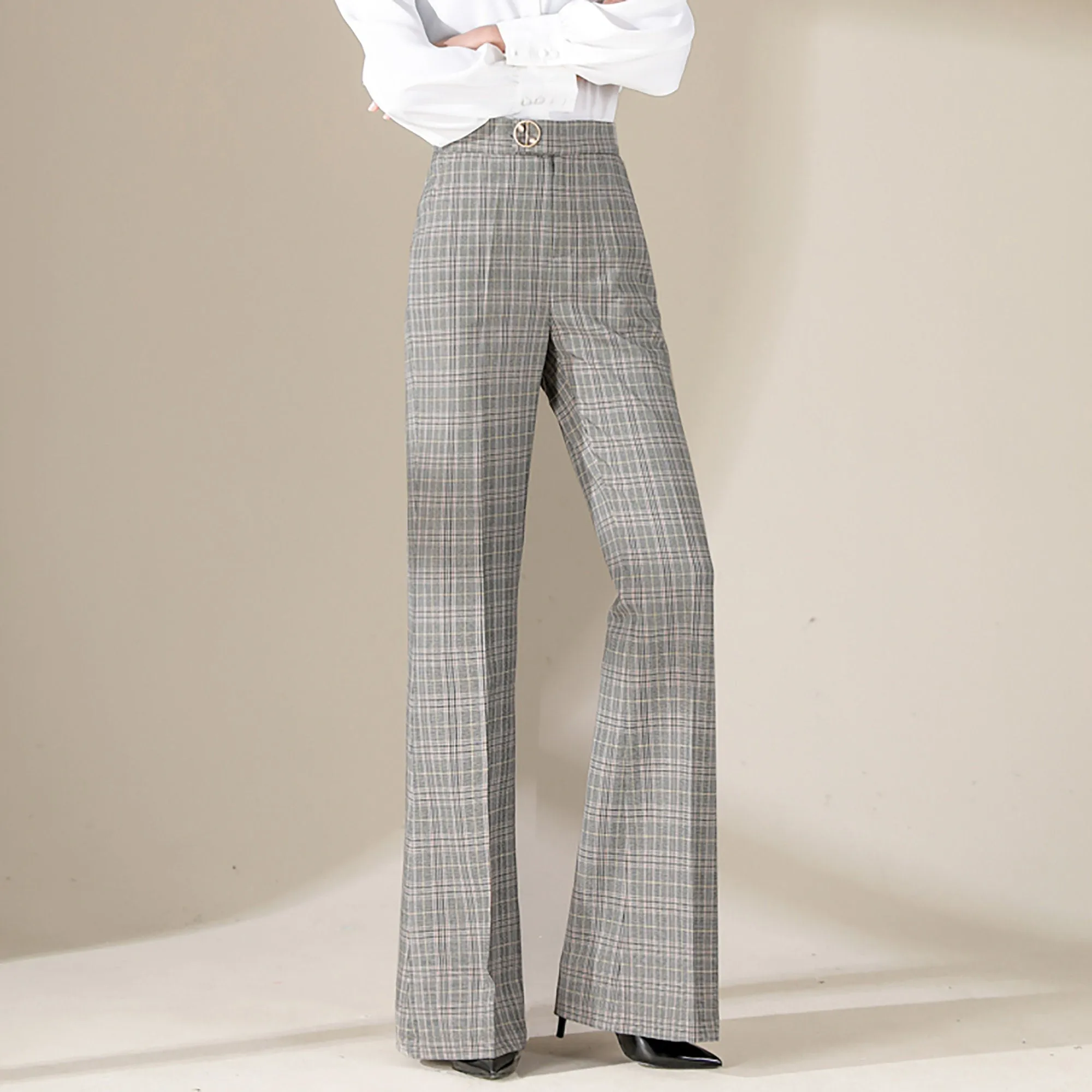 High Waist Flare Leg Pants