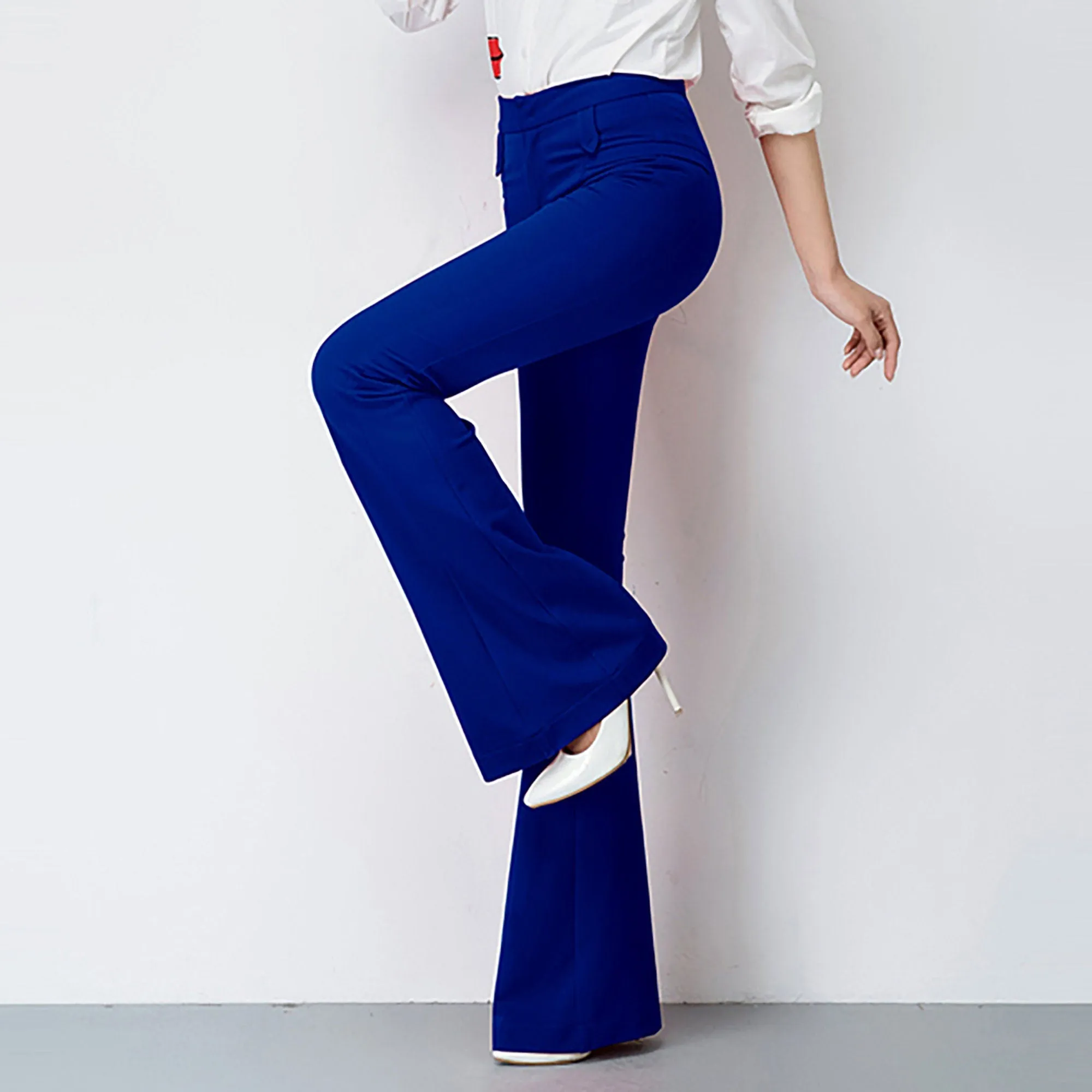 High Waist Flare Leg Pants